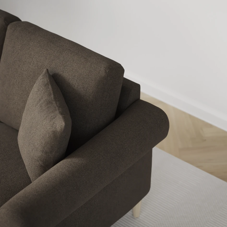 Eden - 2-sits soffa - Brun
