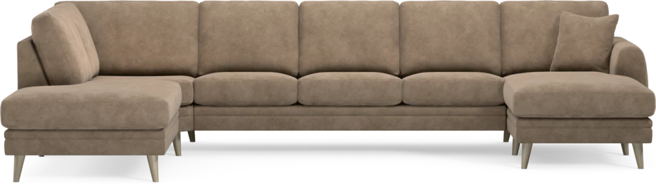 Eden - 3-sits soffa med divan vänster och schäslong höger - Beige