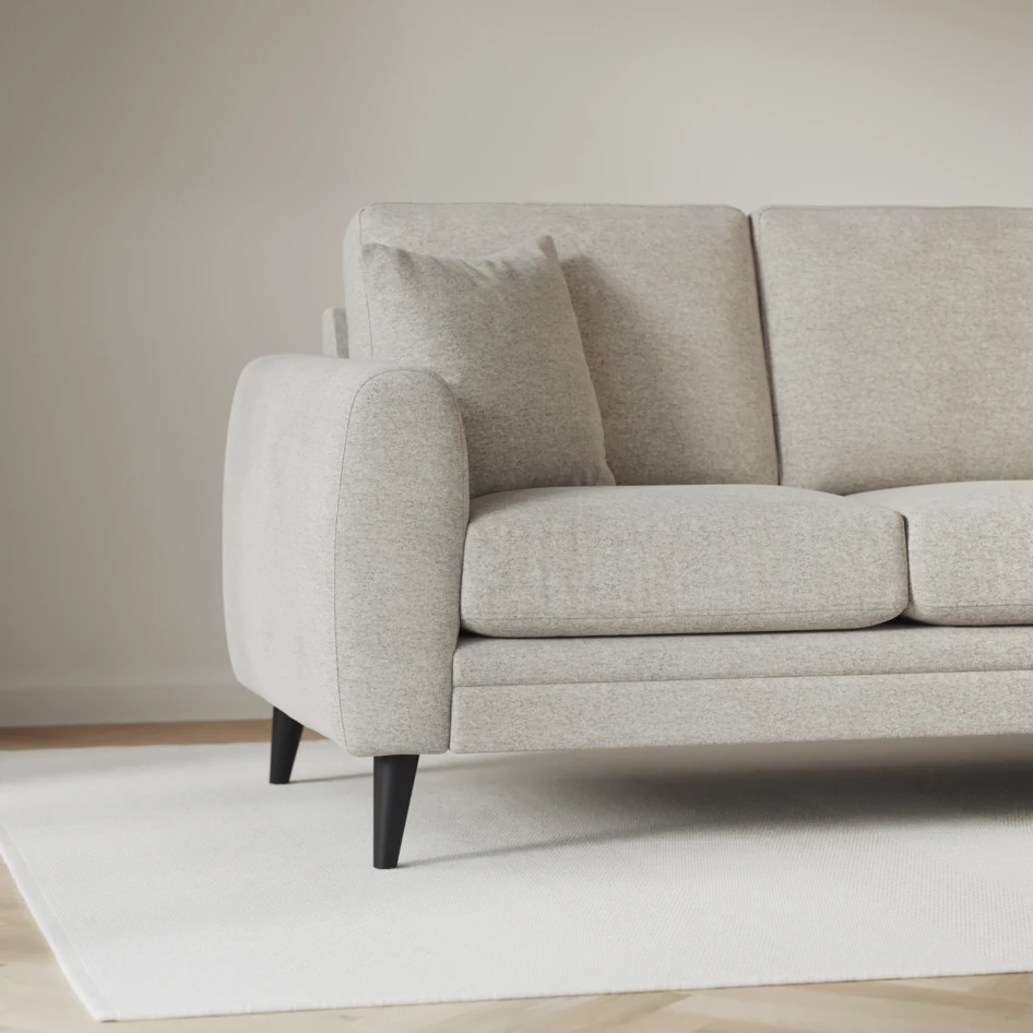 Eden - 3-sits soffa med divan vänster och schäslong höger - Grå