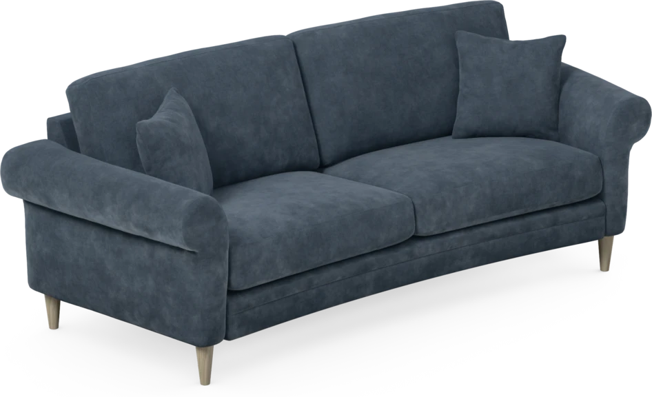 Eden - 2,5-sits soffa svängd - Blå