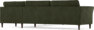 Bridge - Hörnsoffa, 3+3-sits - Grön