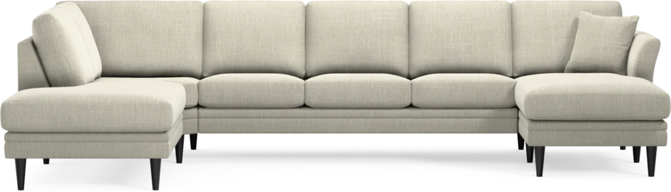 Eden - 3-sits soffa med divan vänster och schäslong höger - Beige