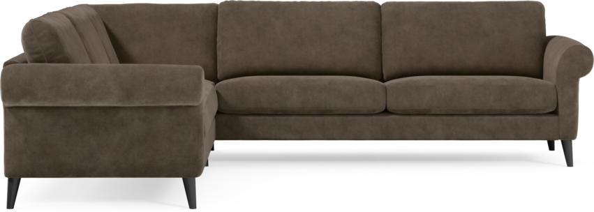 Bridge - Hörnsoffa, 2+3-sits - Brun