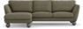 Madison Lux - 2-sits soffa med schäslong vänster - Brun