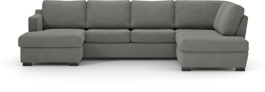 Friday - 3-sits soffa med schäslong vänster och divan höger - Grå