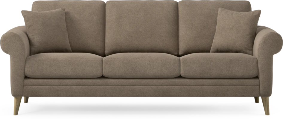 Eden - 3-sits soffa - Brun