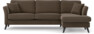 Eden - 2,5-sits soffa med schäslong - Brun
