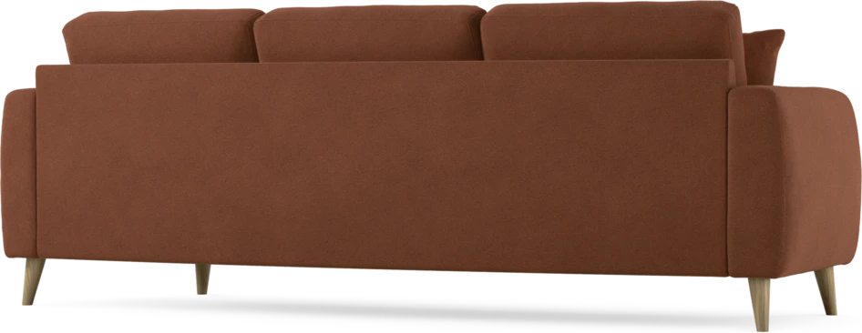Eden - 3-sits soffa svängd - Orange