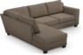 Friday - 2,5-sits soffa med divan vänster - Brun