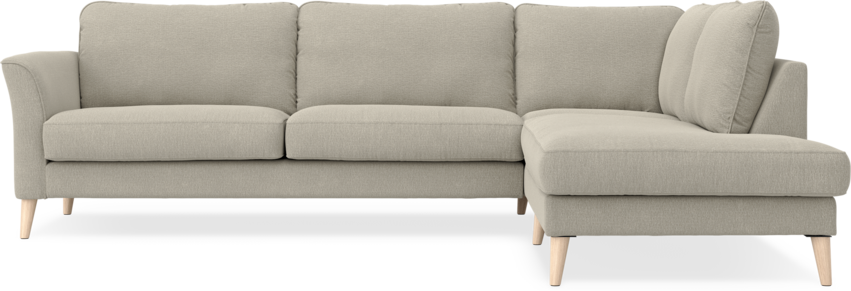 Bridge - 3-sits soffa med divan höger - Brun