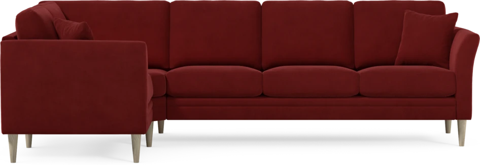 Eden - Hörnsoffa, 1+3-sits - Röd