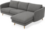 Madison Lux - 2-sits soffa med schäslong höger - Grå