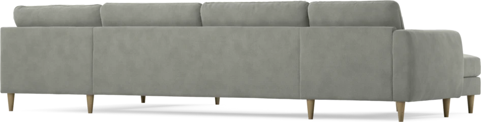 Bridge - 3-sits soffa med schäslong vänster och divan höger - Grå