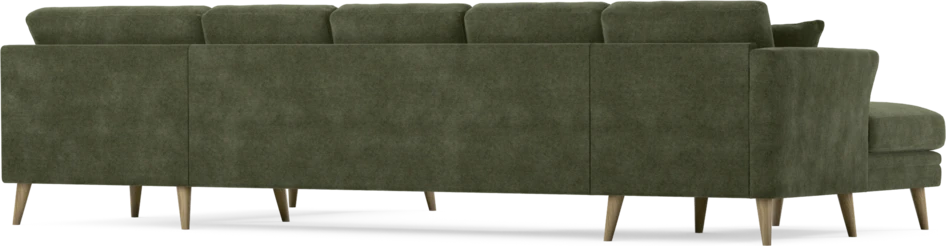 Eden - 3-sits soffa med schäslong vänster och divan höger - Grön