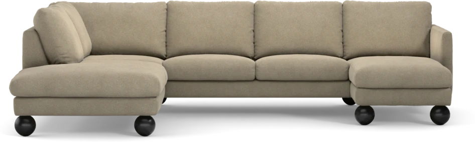 Madison - 2-sits soffa med divan vänster och schäslong höger - Beige