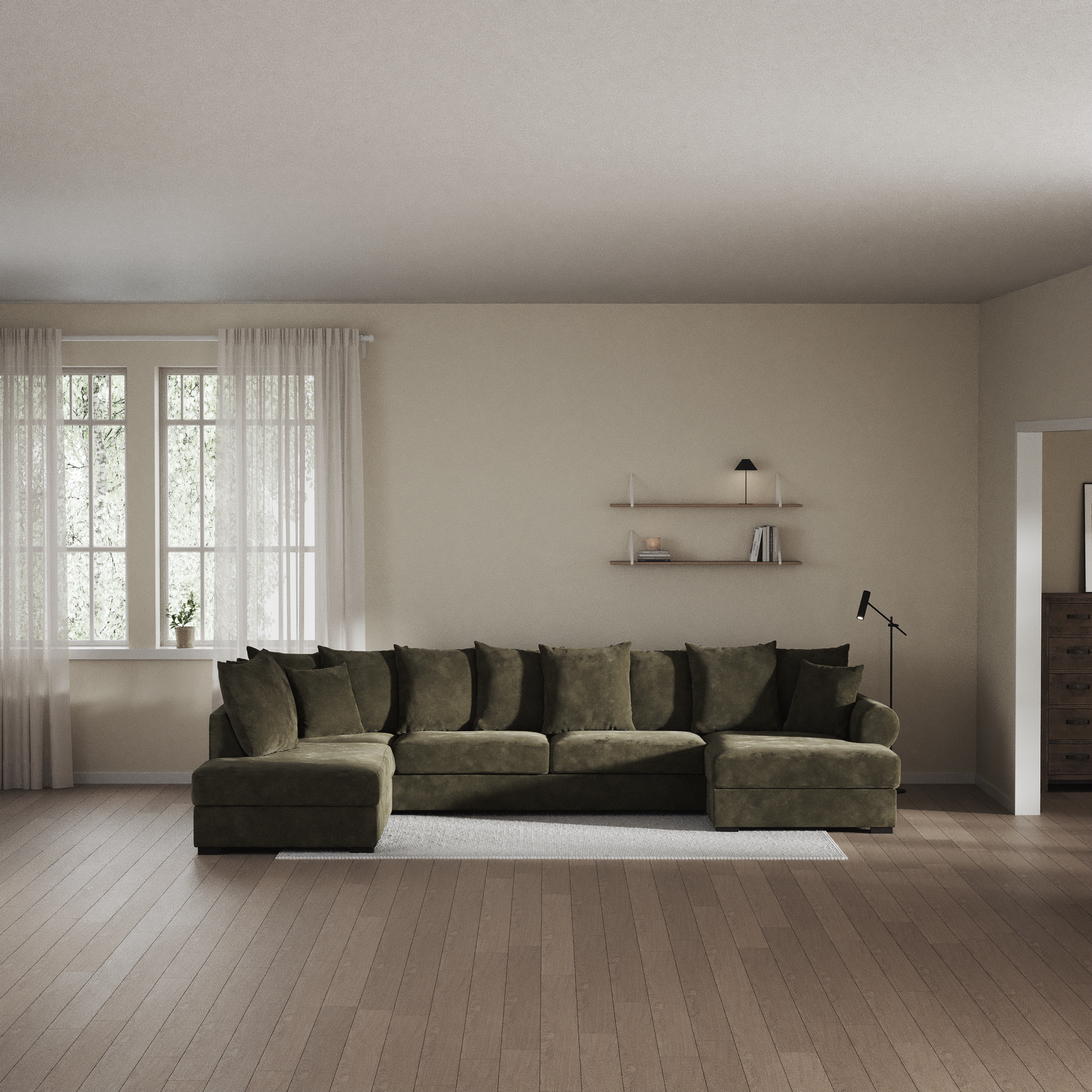 Town - 3-sits soffa med divan vänster och schäslong höger - inspiration