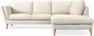 Madison - 2-sits soffa med divan höger - Vit