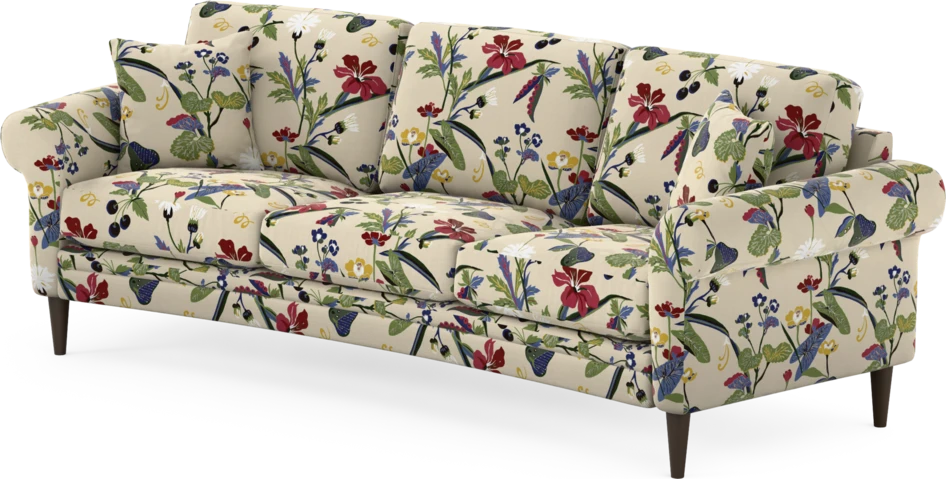 Eden - 3-sits soffa svängd - Flerfärgad