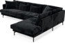 Harper - 3-sits soffa med divan höger - Blå