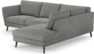 Madison Lux - 2-sits soffa med divan höger - Grå
