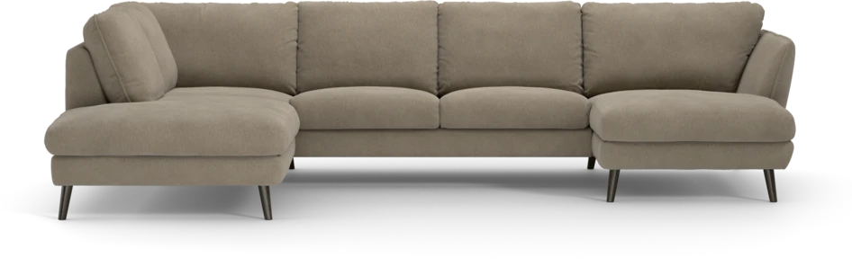 Madison Lux - 2-sits soffa med divan vänster och schäslong höger - Beige