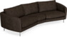 Madison - 3-sits soffa svängd, 90 cm - Brun