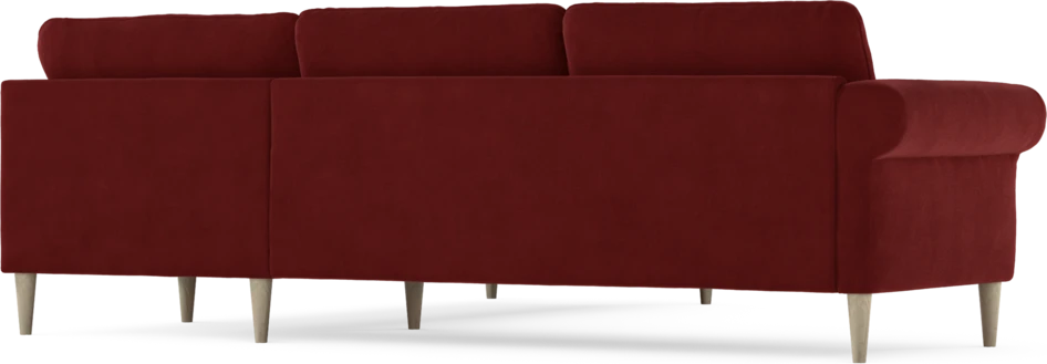 Bridge - Hörnsoffa, 2+2-sits - Röd