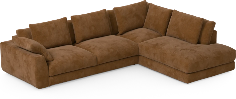 Amie - 3-sits med divan höger - Orange