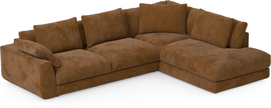 Amie - 3-sits med divan höger - Orange