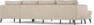 County - Hörnsoffa, 3+2-sits med schäslong vänster - Beige