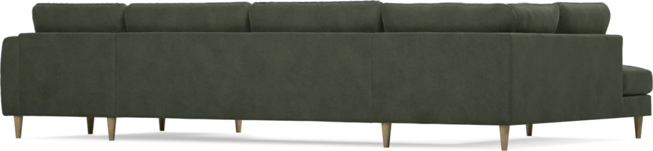 Bridge - 3-sits soffa med divan vänster och schäslong höger - Grön