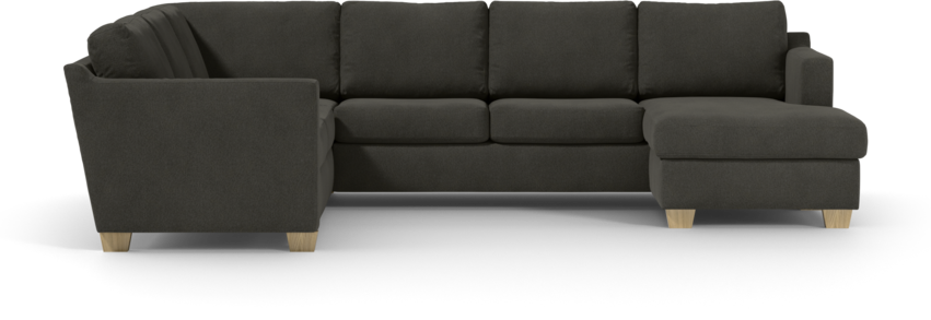 Friday - Hörnsoffa, 2+3-sits med schäslong höger - Grå