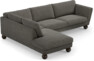 Madison - 3-sits soffa med divan vänster - Grå
