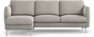 Madison Lux - 2-sits soffa med schäslong vänster - Grå