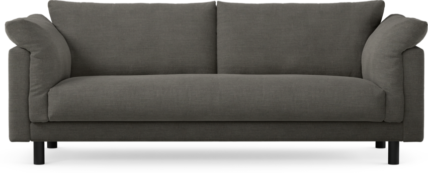 Cherrie - 3-sits soffa, hel dyna, fast klädsel - Grå