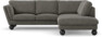Madison - 2-sits soffa med divan höger - Grå