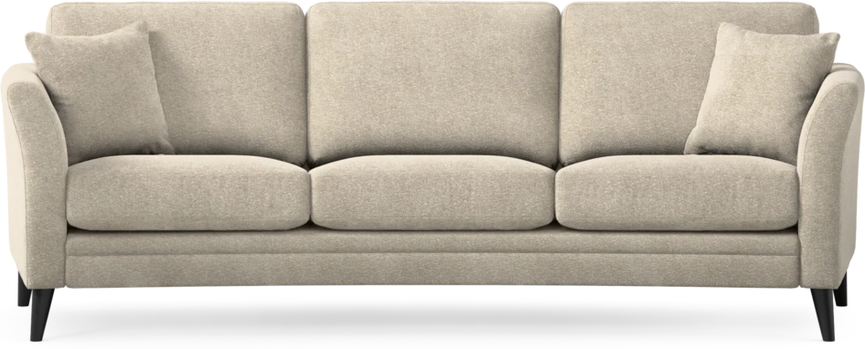 Eden - 3-sits soffa svängd - Beige