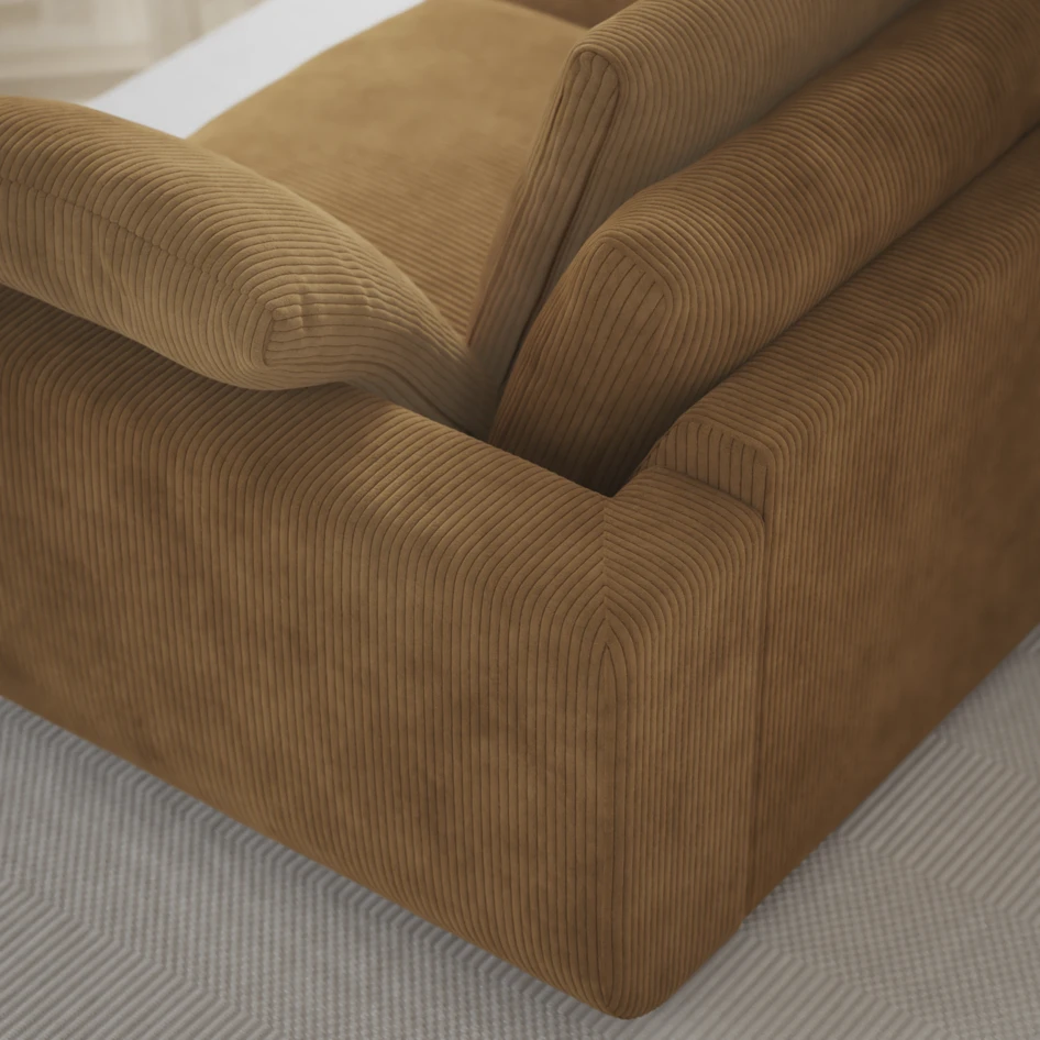 Amie - 4-sits soffa - Gul