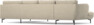 Madison Lux - 2-sits soffa med schäslong vänster och divan höger - Beige