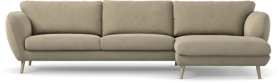 Madison - 3-sits soffa med schäslong höger - Beige