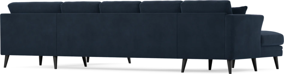 Eden - 3-sits soffa med schäslong vänster och divan höger - Blå