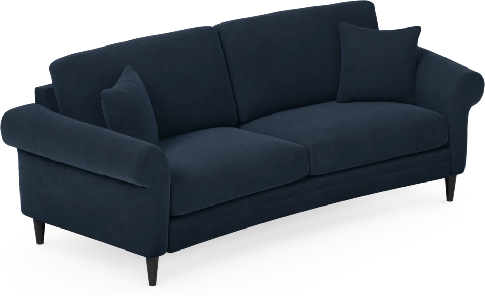 Eden - 2,5-sits soffa svängd - Blå