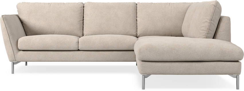 Madison Lux - 2-sits soffa med divan höger - Vit