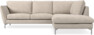 Madison Lux - 2-sits soffa med divan höger - Vit
