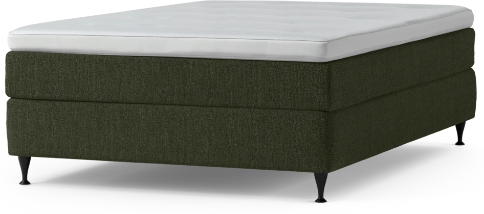 Delux Sense - Kontinentalsäng, enkelsäng 140 cm med bäddmadrass och sängben