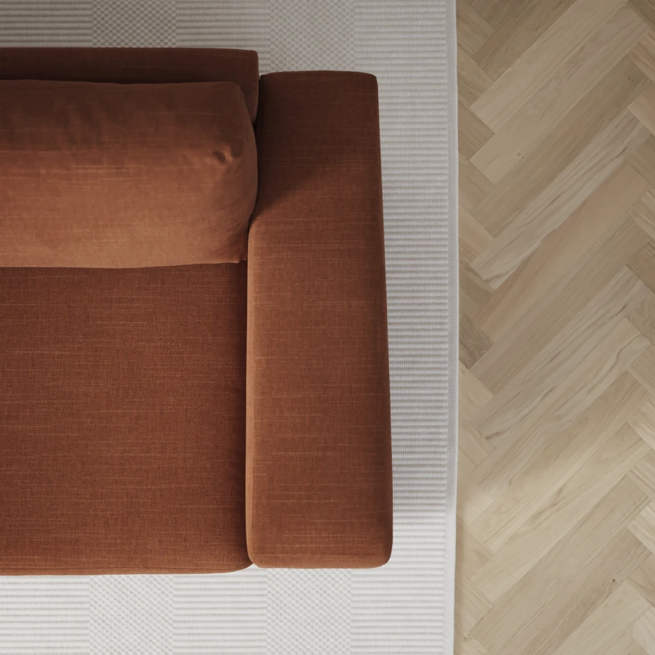 Friday - 3-sits soffa med divan vänster och schäslong höger - Orange