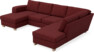 Friday - 3-sits soffa med schäslong vänster och divan höger - Rosa