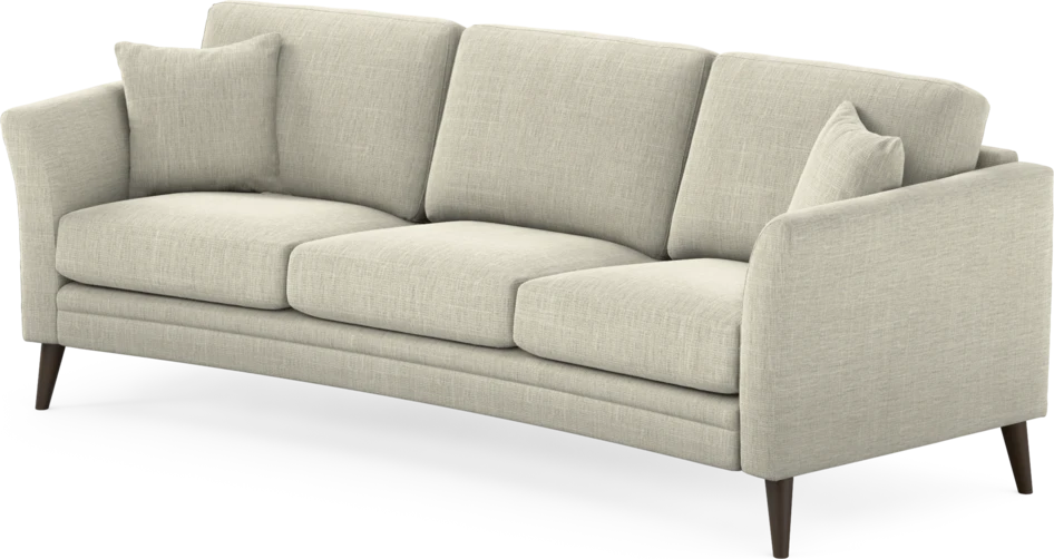 Eden - 3-sits soffa svängd - Beige