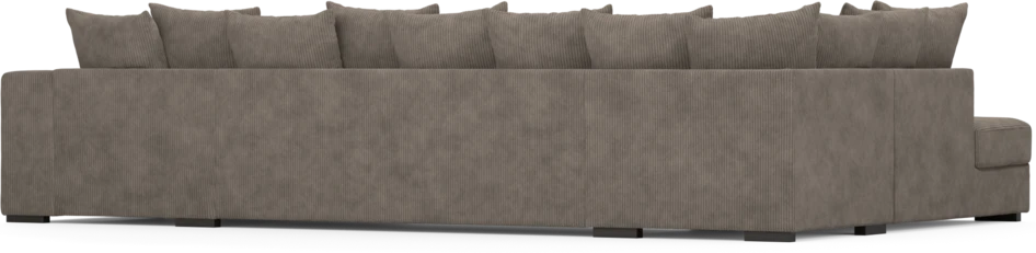 Town - 3-sits soffa med divan vänster och schäslong höger - Brun