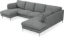 Madison Lux - 2-sits soffa med schäslong vänster och divan höger - Vit